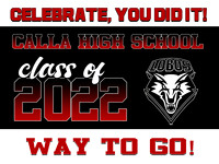 Calla Grad Night Sign 4 18x24